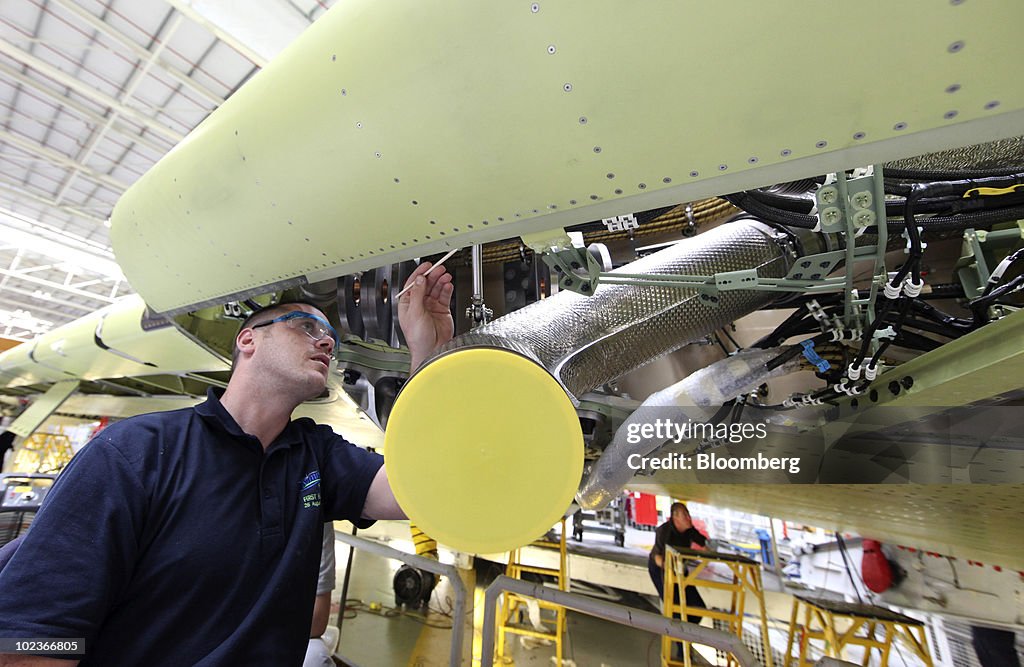 Airbus Production At U.K. Factory