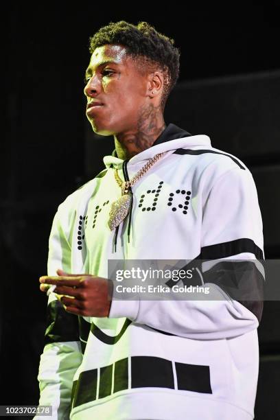 YoungBoy performs during Lil WeezyAna at Champions Square on August 25, 2018 in New Orleans, Louisiana.