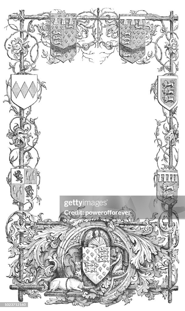 Medieval Frame Simple Ornate Floral Medieval Frame High-Res Vector Graphic - Getty Images