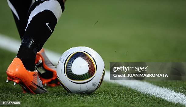 New Zealand's defender Winston Reid prepares to kick the ball during the Group F first round 2010 World Cup football match Paraguay vs. New Zealand...