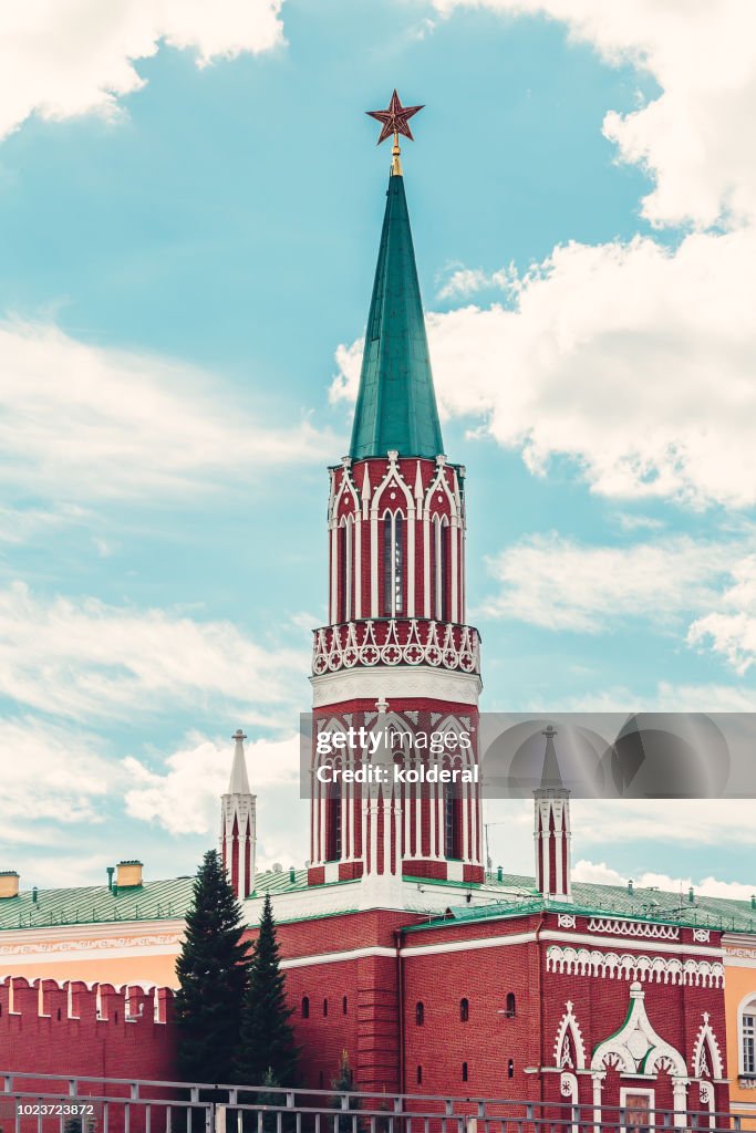 Nikolskaya Tower of Moscow Kremlin