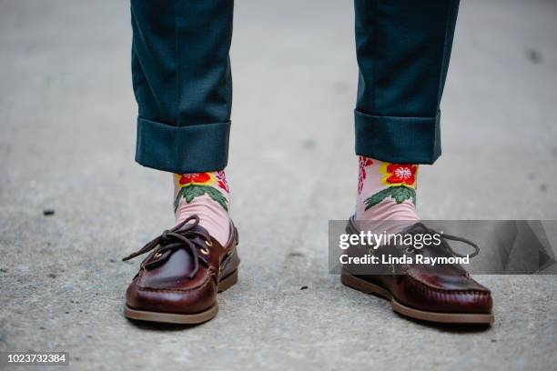 man's pant legs and shoes - shoes man foto e immagini stock