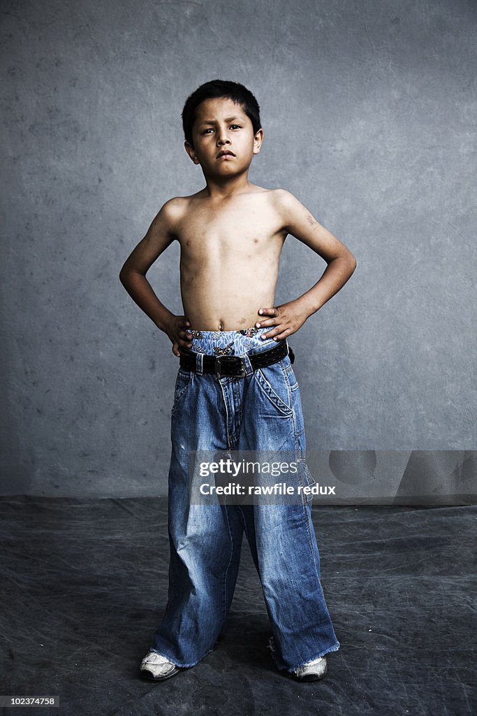 A young Hispanic boy