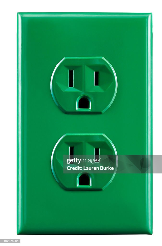 Green Electrical Outlet