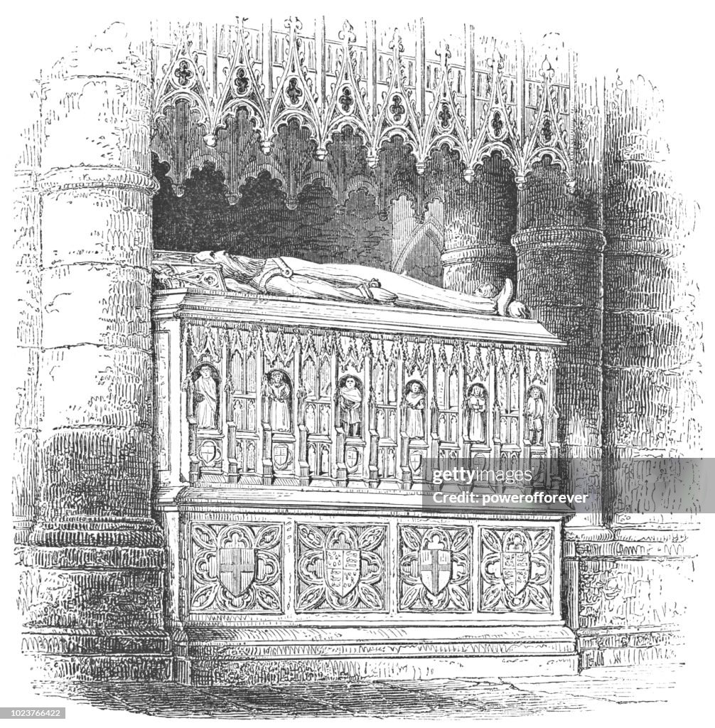 The Tomb of King Edward III at Westminster Abbey