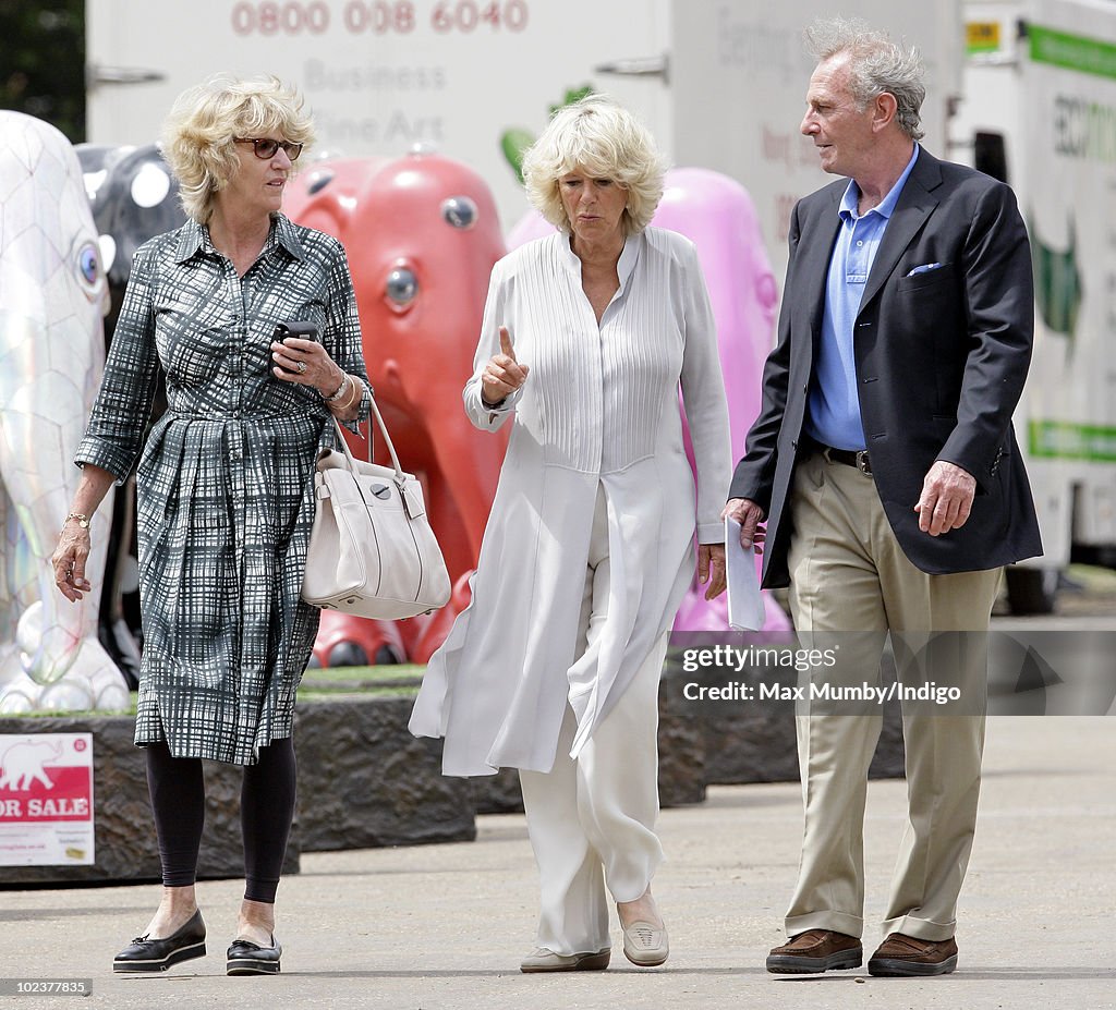 The Duchess Of Cornwall Visits The Elephant Parade