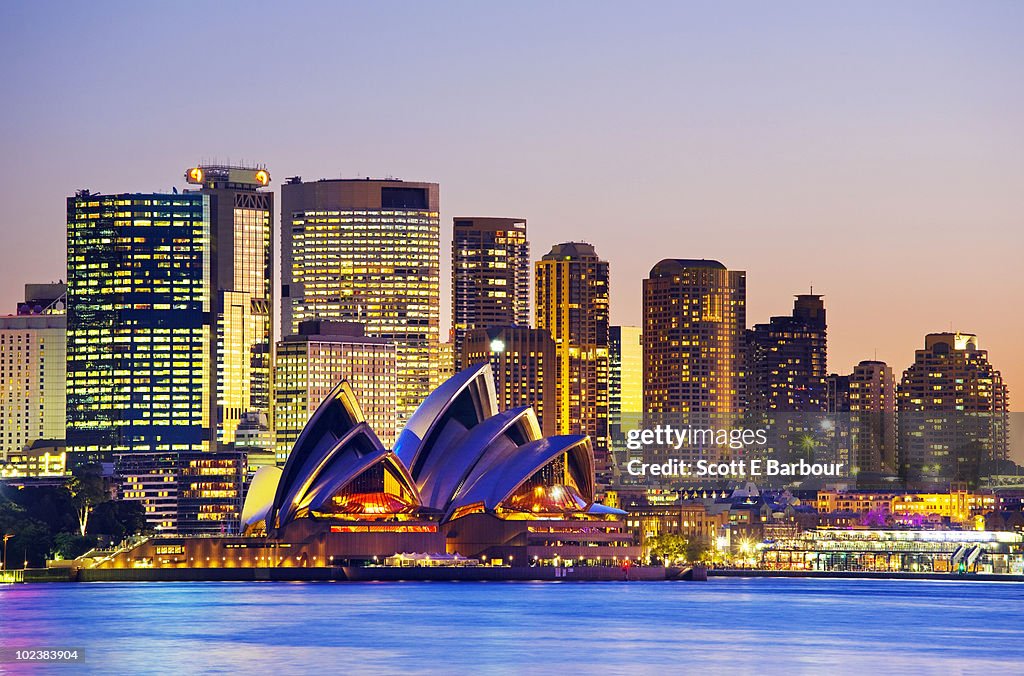 Sydney Opera House and Sydney skyline