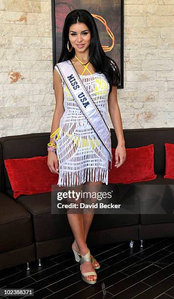 Miss USA 2010, Rima Fakih, appears at the Mandalay Bay Beach June 24, 2010 in Las Vegas, Nevada. Fakih will represent the United States in the 2010...