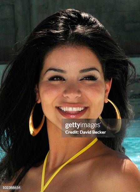 Miss USA 2010, Rima Fakih, appears at the Mandalay Bay Beach June 24, 2010 in Las Vegas, Nevada. Fakih will represent the United States in the 2010...