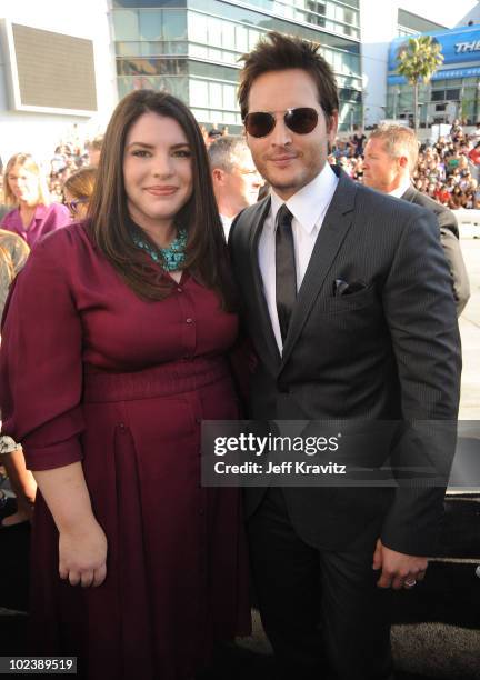 Author Stephenie Meyer and actor Peter Facinelli arrive at the premiere of Summit Entertainment's "The Twilight Saga: Eclipse" during the 2010 Los...