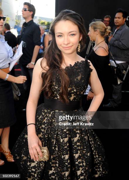 Actress Jodelle Ferland arrives to the premiere of Summit Entertainment's "The Twilight Saga: Eclipse" during the 2010 Los Angeles Film Festival at...