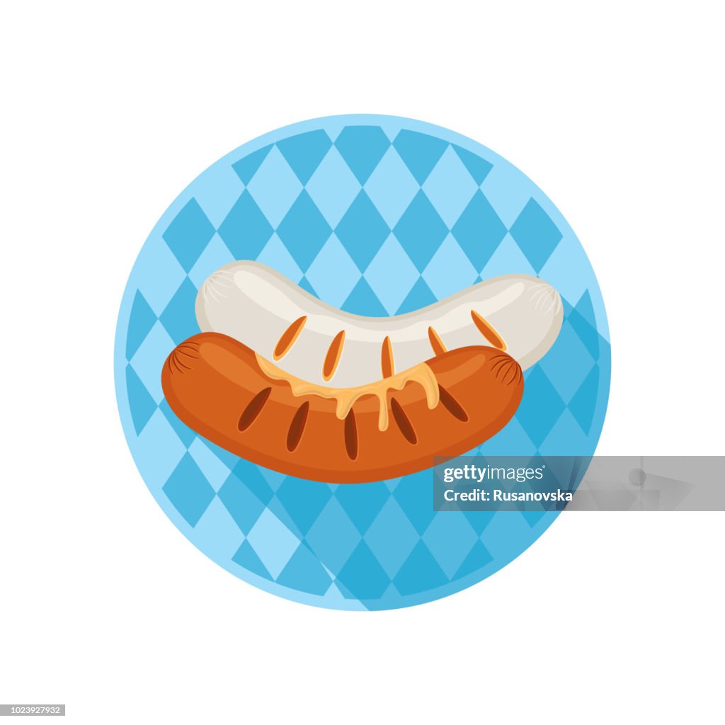 Sausages Icon. Beer Fest