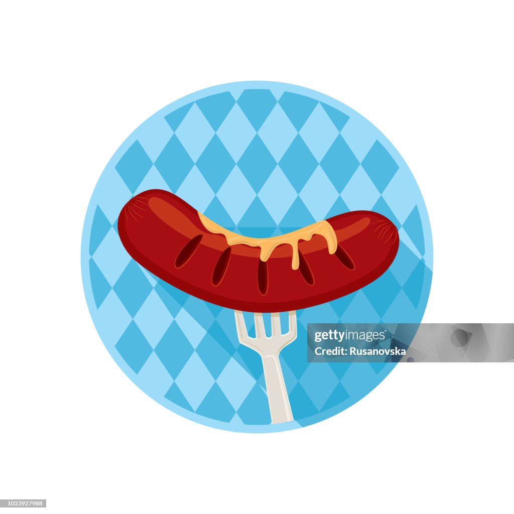 Sausage Icon. Beer Fest