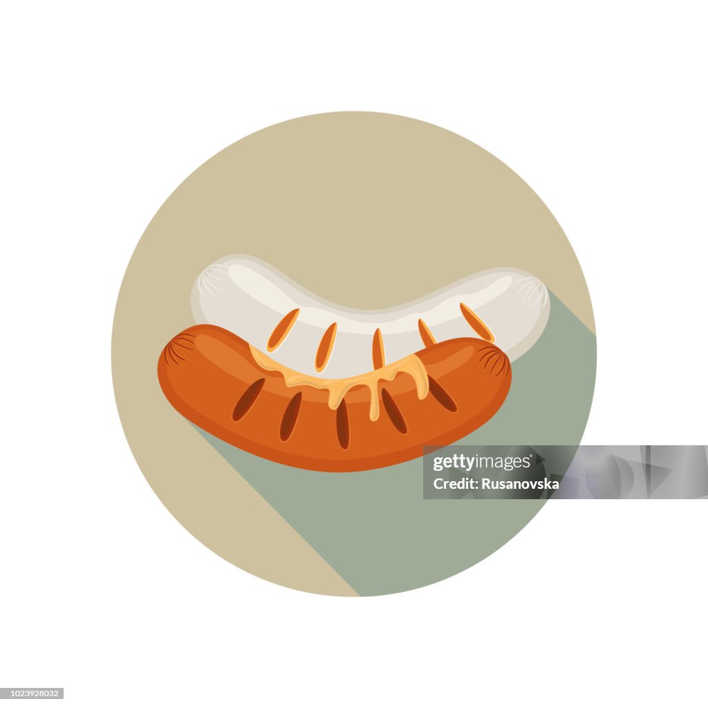 Sausages Icon. Beer Fest