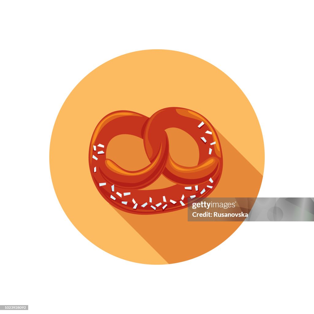 Icône de bretzel. Oktoberfest
