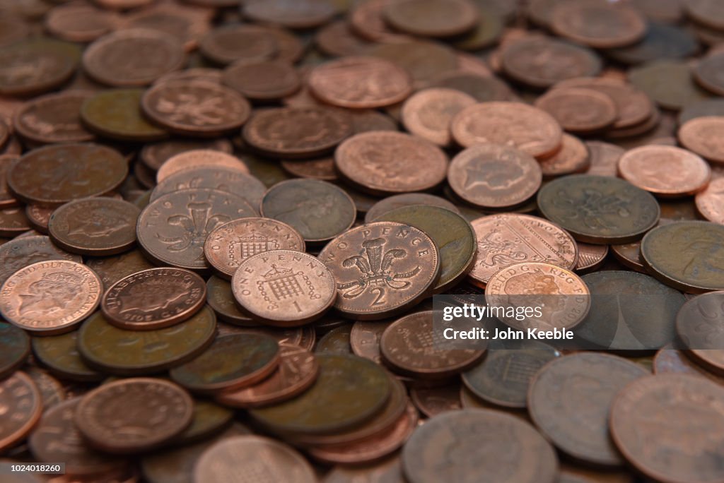 UK one and Two Pence Copper Coins