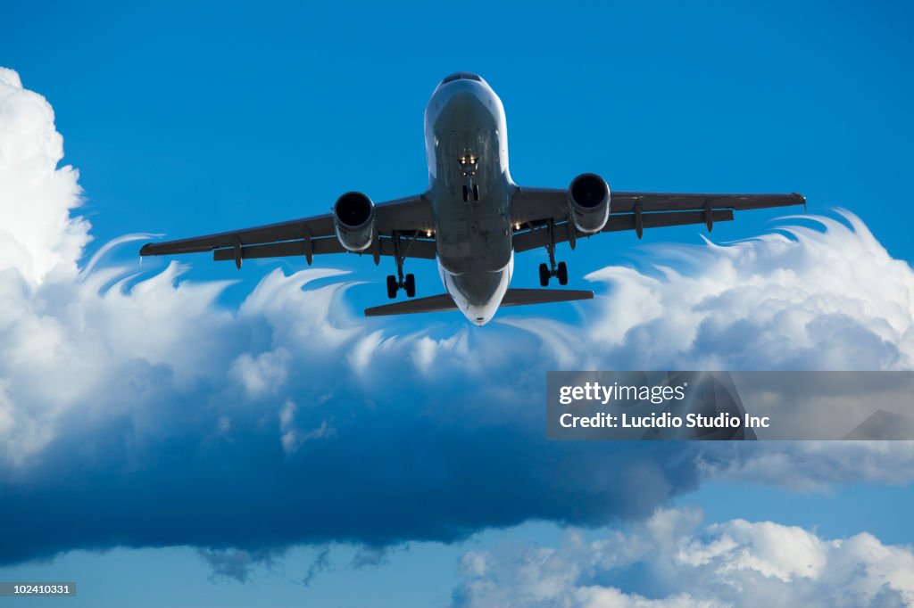 Flying Through Plane Flying Through Clouds High-Res Stock Photo - Getty Images