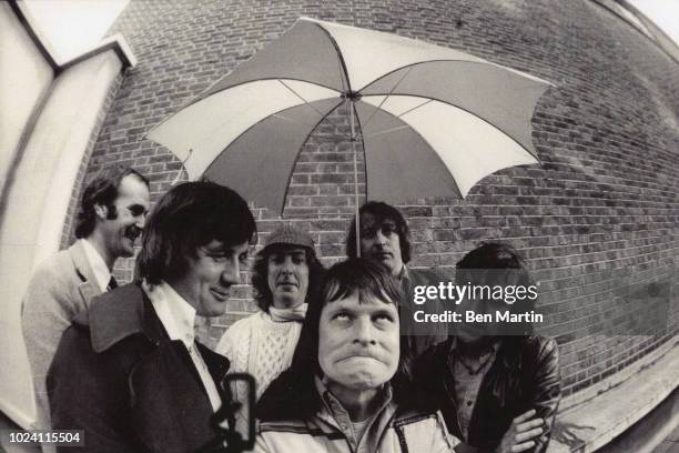 Monty Python John Cleese, Michael Palin, Graham Chapman, Terry Gilliam, Los Angeles, May 16th, 1975.