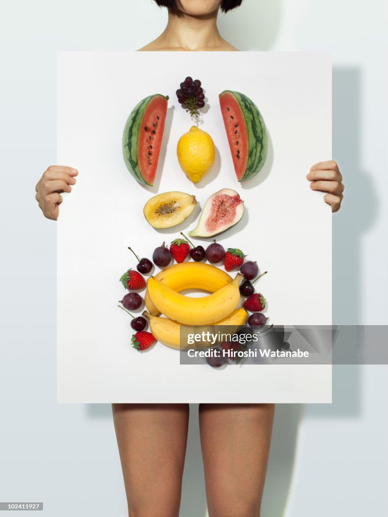 The body made with fruits 