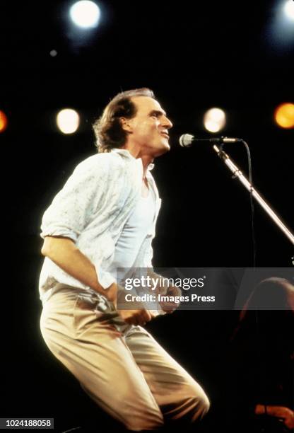 James Taylor performs at Rock in Rio circa 1985 in Rio.