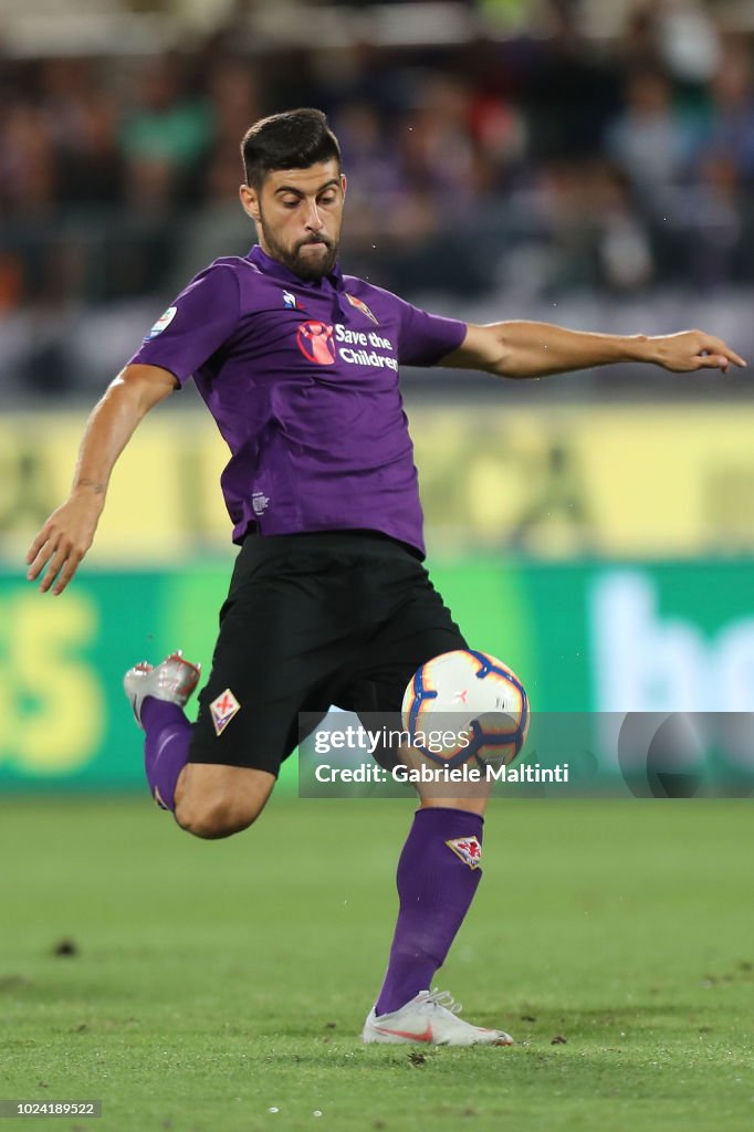 Marco Benassi Marco Benassi of ACF Fiorentina in action during the serie A match ...