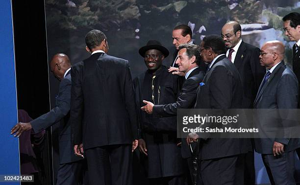 President Barack Obama, Nigeria's President Goodluck Jonathan, French President Nicolas Sarkozy, Malawi's President Bingu wa Mutharika, Italian Prime...