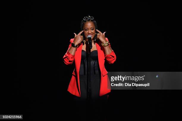 Rapsody performs onstage during the Black Girls Rock! 2018 Show at NJPAC on August 26, 2018 in Newark, New Jersey.