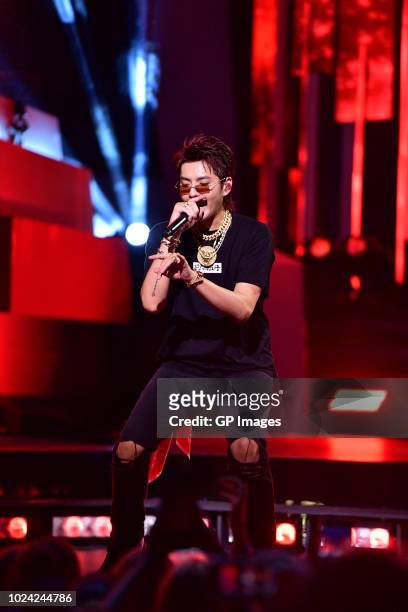 Kris Wu performs at the 2018 iHeartRADIO MuchMusic Video Awards at MuchMusic HQ on August 26, 2018 in Toronto, Canada.