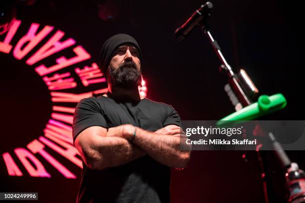 Mike ÒBeard GuyÓ Taylor of Walk Off The Earth performs at August Hall on August 26, 2018 in San Francisco, California.