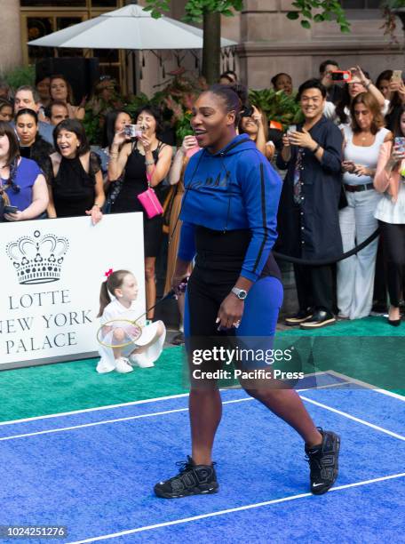 Serena Williams attend Invitational Badminton Tournament at Lotte New York Palace.