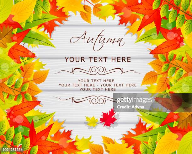 leaf frame - table top down stock illustrations