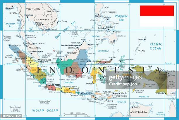 27 - indonesia - color1 10 - bandung stock illustrations