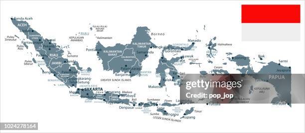 30-印尼-灰度隔離10 - indonesia map 幅插畫檔、美工圖案、卡通及圖標