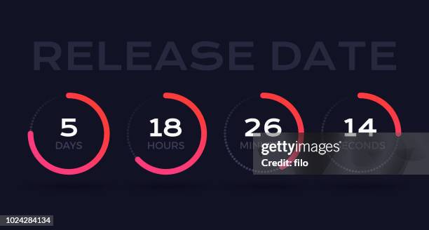 stockillustraties, clipart, cartoons en iconen met countdown timer - countdown digital