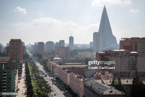 Pyongyang High Rise Pyongyang Skyline Photos and Premium High Res Pictures - Getty Images