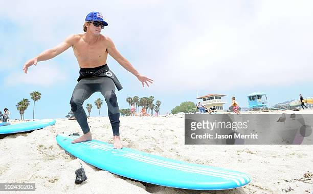 Professional surfer Bruce Irons during the Oakley annual ÒLearn to RideÓ surf trip fueled by Muscle Milk at Montage Laguna Beach Hotel on June 25,...