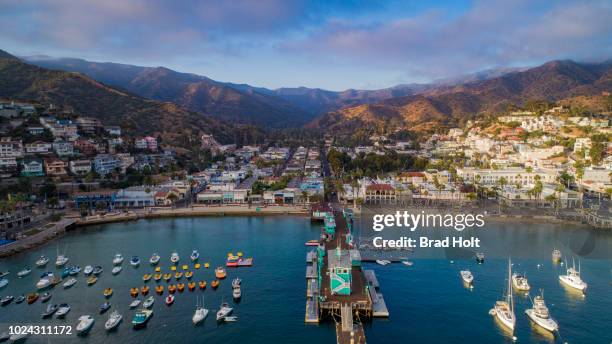 avalon, ca - avalon catalina island californië stockfoto's en -beelden