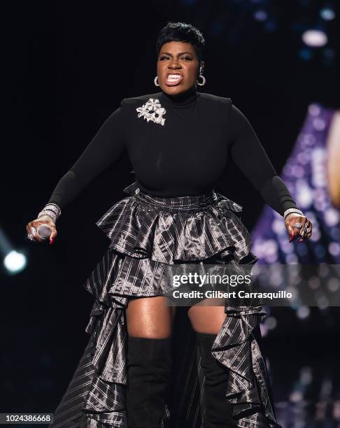 Singer-songwriter Fantasia Barrino performs on stage during the 2018 Black Girls Rock! at New Jersey Performing Arts Center on August 26, 2018 in...