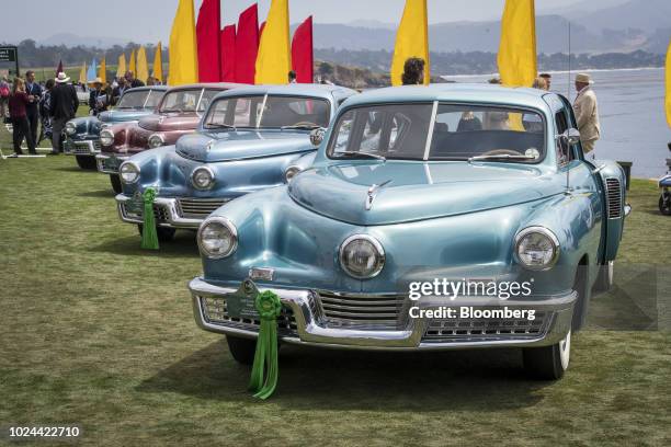 The 1948 Tucker 48 Sedan is displayed during the 2018 Pebble Beach Concours d'Elegance in Pebble Beach, California, U.S., on Sunday, Aug. 26, 2018....
