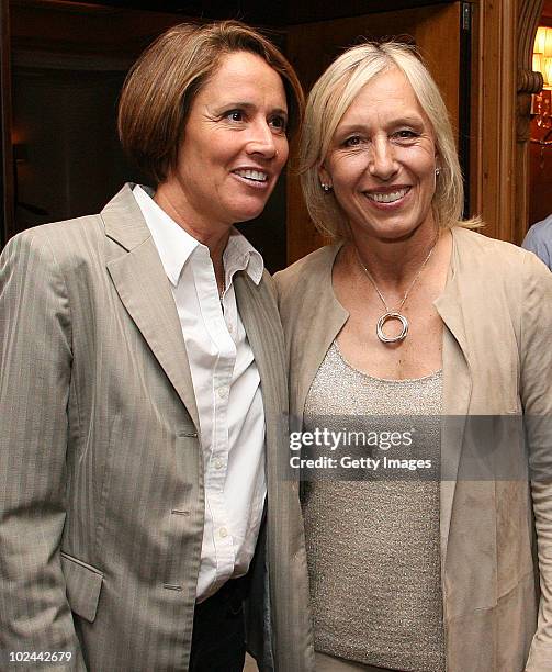 Mary Corello Laureus Sport For Good Foundation Martina Navratilova Cocktail Party ...