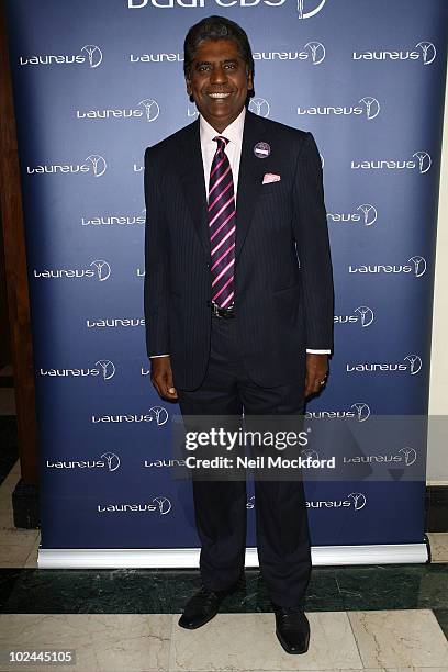 Vijay Amritraj attends party hosted by Martina Navratilova at Westbury Hotel on June 26, 2010 in London, England.