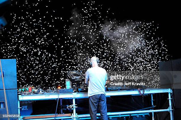 Moby performs at the 2010 Electric Daisy Carnival at Exposition Park on June 25, 2010 in Los Angeles, California.