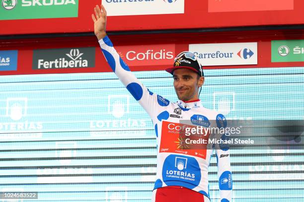 Podium / Luis Angel Mate of Spain and Team Cofidis Polka Dot Mountain Jersey / Celebration / during the 73rd Tour of Spain 2018, Stage 3 a 178,2km...