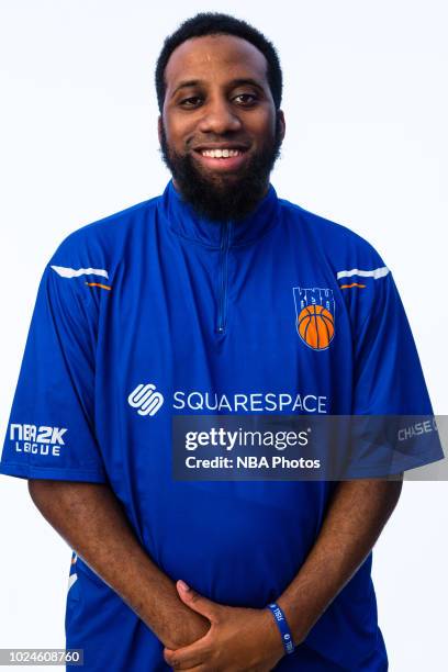 YEYNotGaming of Knicks Gaming poses for a portrait after Game Two of the 2018 NBA 2K League Finals on August 25, 2018 at the NBA 2K Studio in Long...