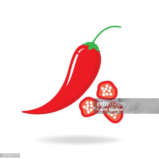 chili pepper - scharfe schoten stock-grafiken, -clipart, -cartoons und -symbole