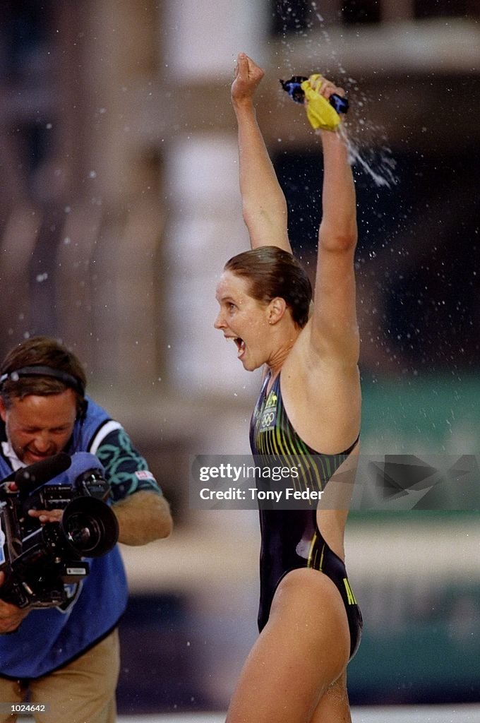 Susan Oneil Susan O''Neill of Australia celebrates winning the Gold in the Womens ...