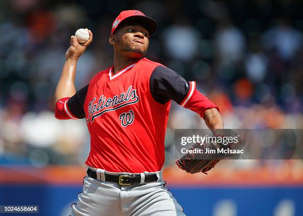 Geff Rodriguez Jefry Rodriguez of the Washington Nationals in action against the New ...