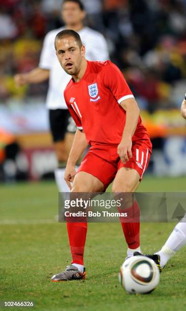 Joe Cole of England during the 2010 FIFA World Cup South Africa Round of Sixteen match between Germany and England at Free State Stadium on June 27,...