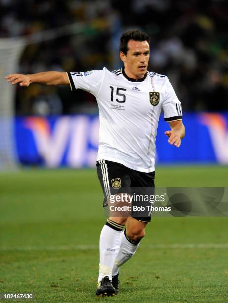 Piotr Trochowski of Germany runs during the 2010 FIFA World Cup South Africa Round of Sixteen match between Germany and England at Free State Stadium...