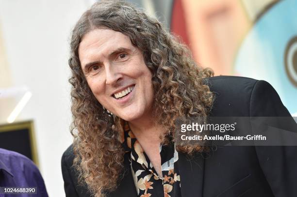 Weird Al' Yankovic is honored with star on the Hollywood Walk of Fame on August 27, 2018 in Los Angeles, California.